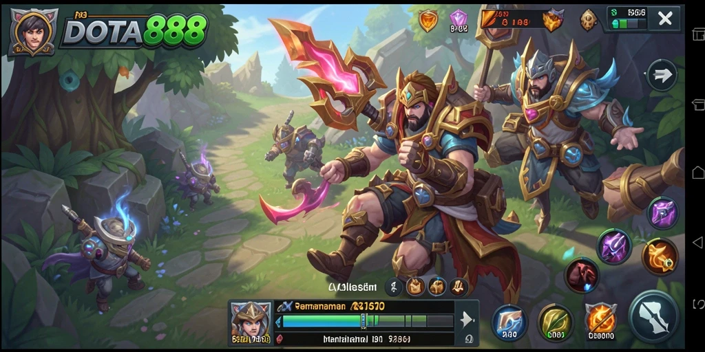 Tampilan gameplay DOTA88 yang seru dan santai.
