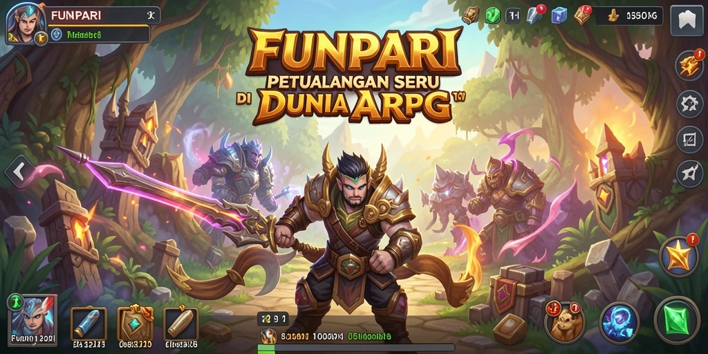 Gameplay seru dalam petualangan ARPG FUNPARI.