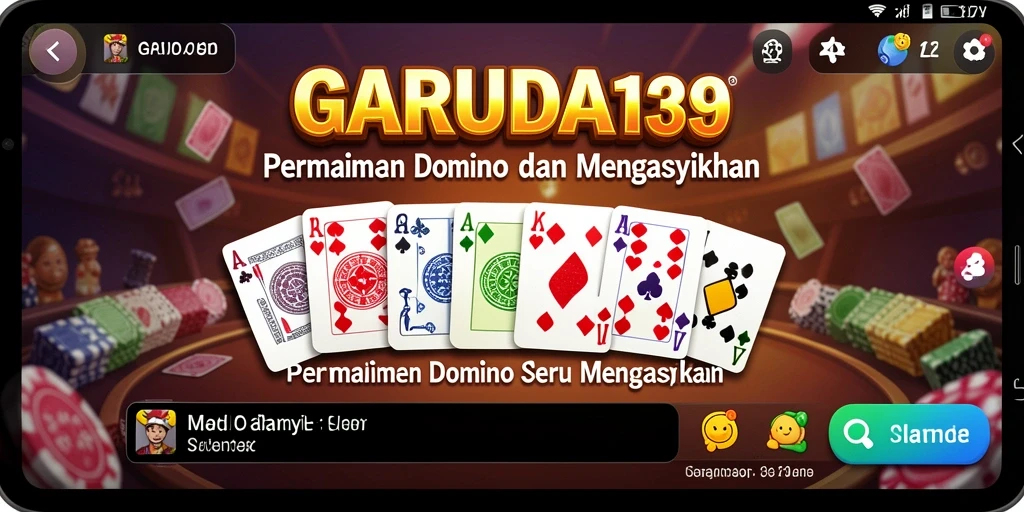 Screenshot utama GARUDA138 menampilkan gameplay domino yang mengasyikkan.