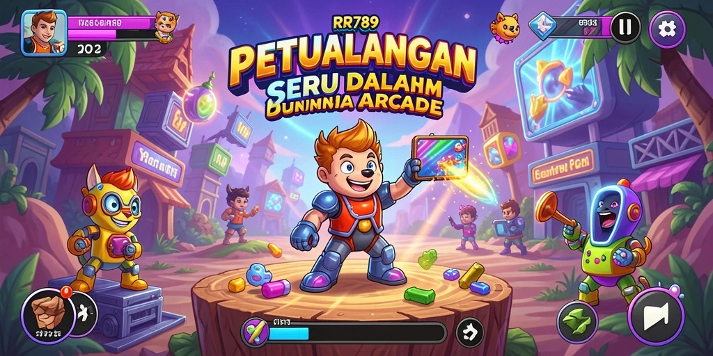 Screenshot gameplay seru RR789 yang menampilkan aksi Arcade yang mendebarkan.