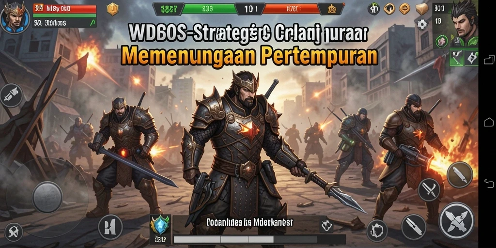 Tangkapan layar gameplay menunjukkan aksi strategi yang mendebarkan.